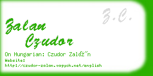 zalan czudor business card